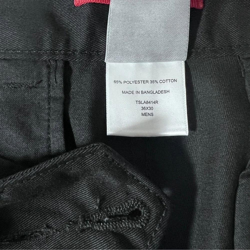 Tesla Motors Men's Black Reflective Work Uniform Pants Size 36x30 Staff Chinos - Picture 7 of 8
